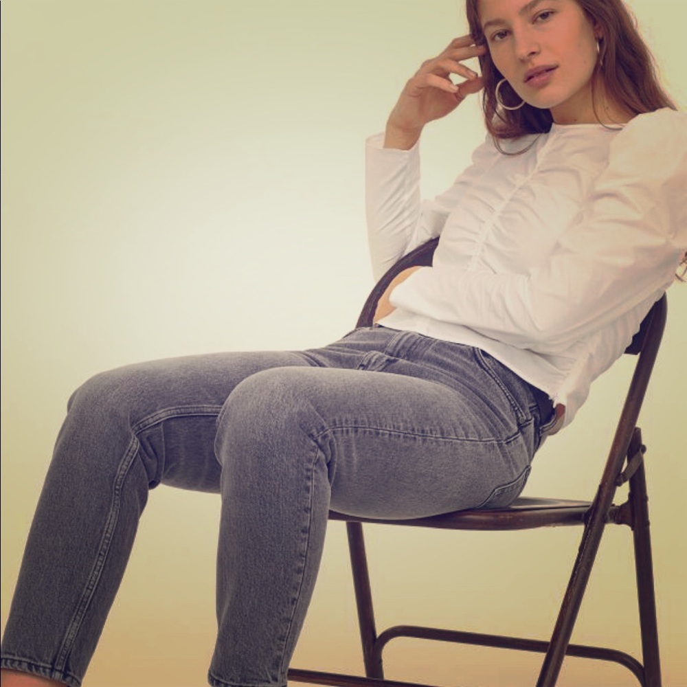 H&M grey washed jeans